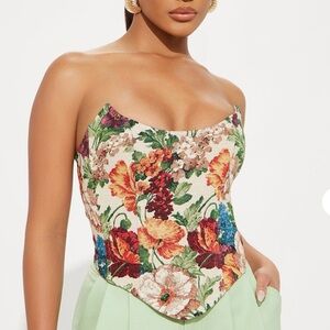 Floral Corset Top